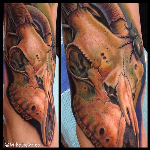 Tattoos - Goat Skull Tattoo - 94394